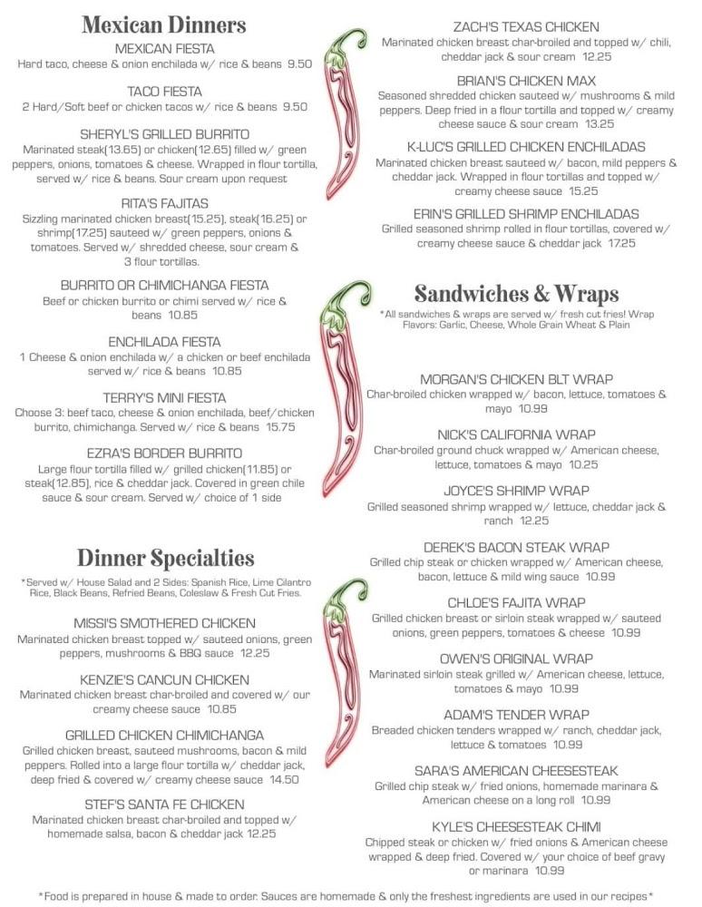 Sisters Cantina inc Menu image 3